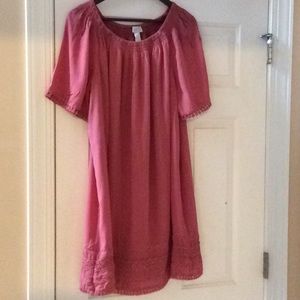Ann Taylor LOFT boho beach dress off the shoulder